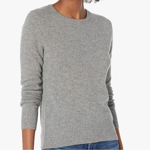Cashmere Addiction Gray 100% Cashmere Crewneck Sweater Size XS - Picture 1 of 6